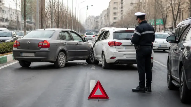بعد از تصادف خودرو را جابه‌جا کنیم یا منتظر پلیس بمانیم؟